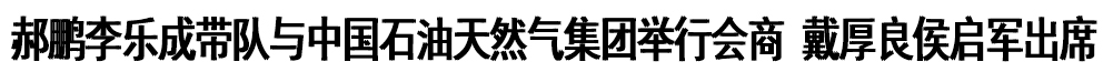 郝鹏李乐成带队与中国石油天...
